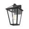 Z-Lite Talbot 1 Light Outdoor Wall Sconce, Black & Clear Beveled 579M-BK - alternate 6